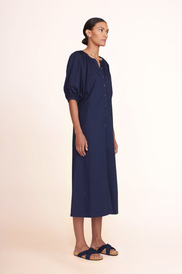 Staud VINCENT DRESS NAVY