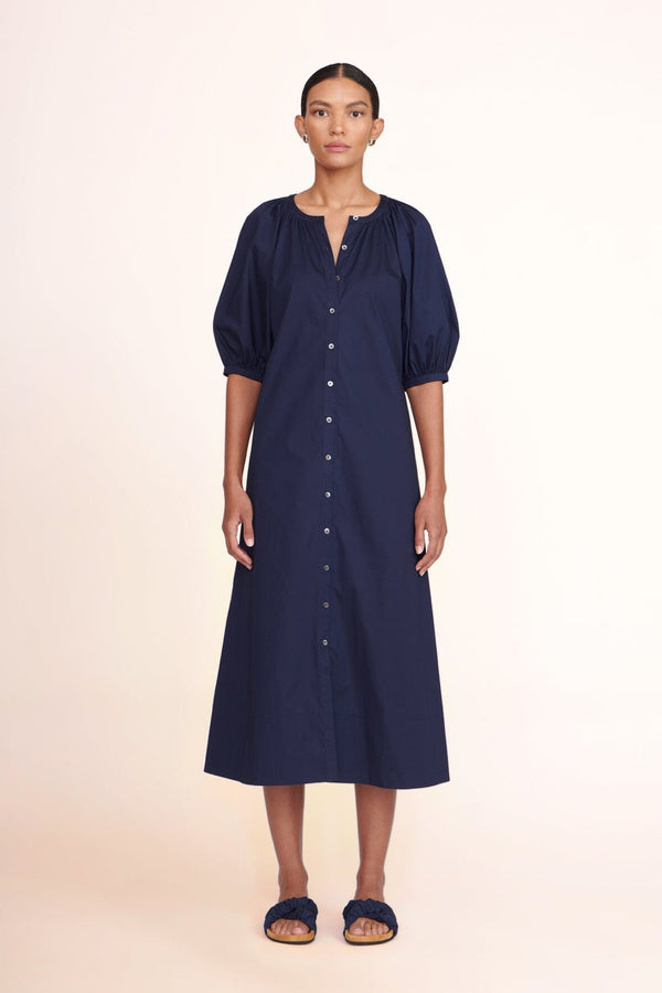 staud VINCENT DRESS NAVY