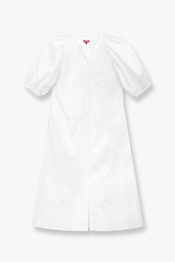 Staud VINCENT DRESS WHITE