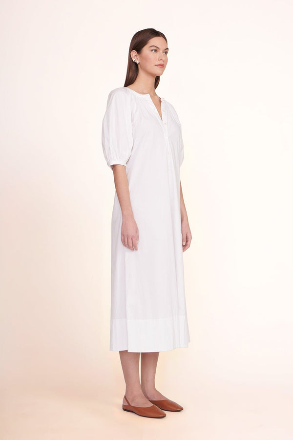 Staud VINCENT DRESS WHITE