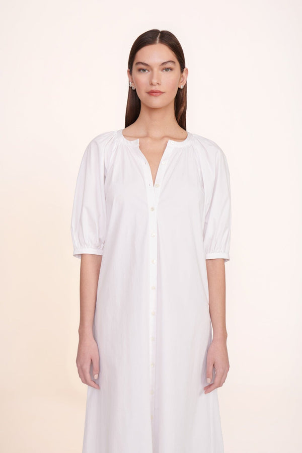 Staud VINCENT DRESS WHITE