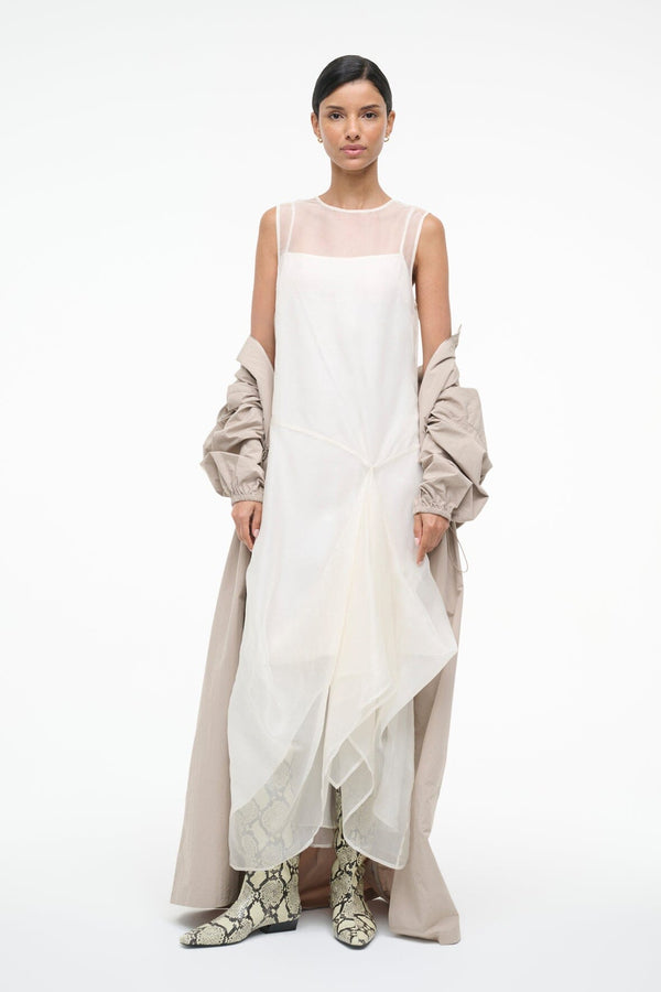 Staud VIOLA DRESS IVORY