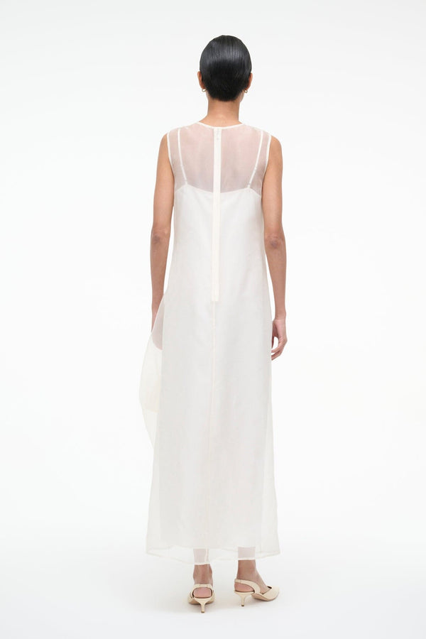 Staud VIOLA DRESS IVORY