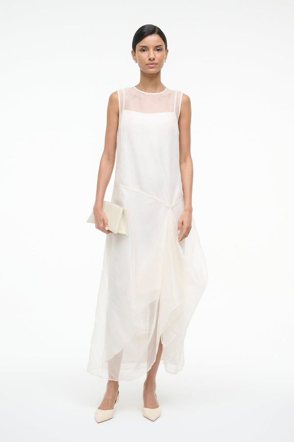 staud VIOLA DRESS IVORY