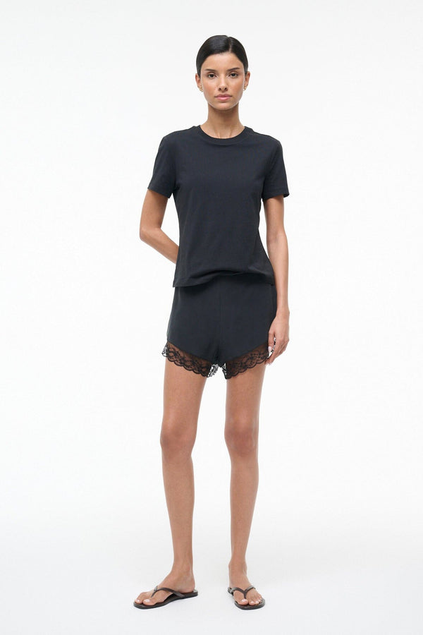 staud VON SILK SHORT BLACK
