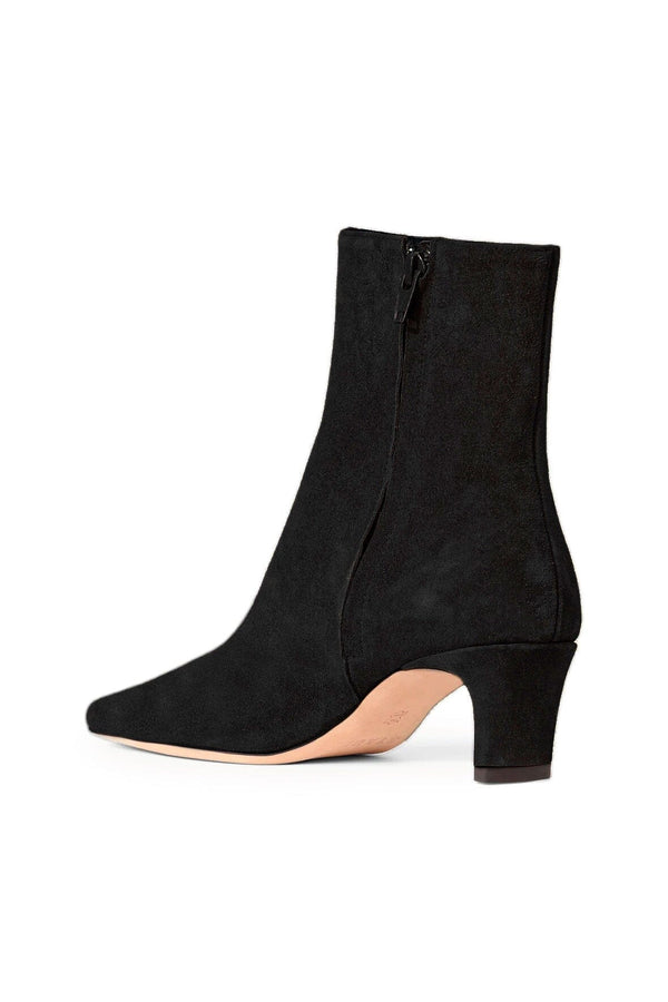 Staud WALLY ANKLE BOOT BLACK SUEDE
