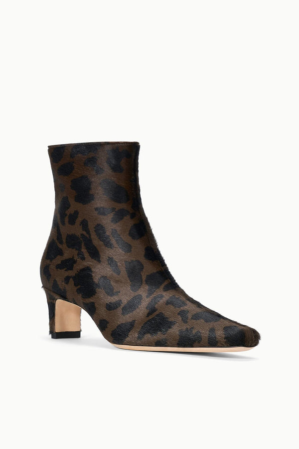 Staud WALLY ANKLE BOOT LEOPARD