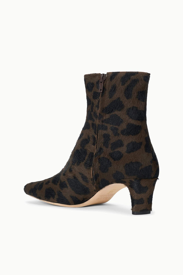 Staud WALLY ANKLE BOOT LEOPARD