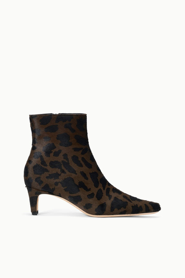 staud WALLY ANKLE BOOT LEOPARD