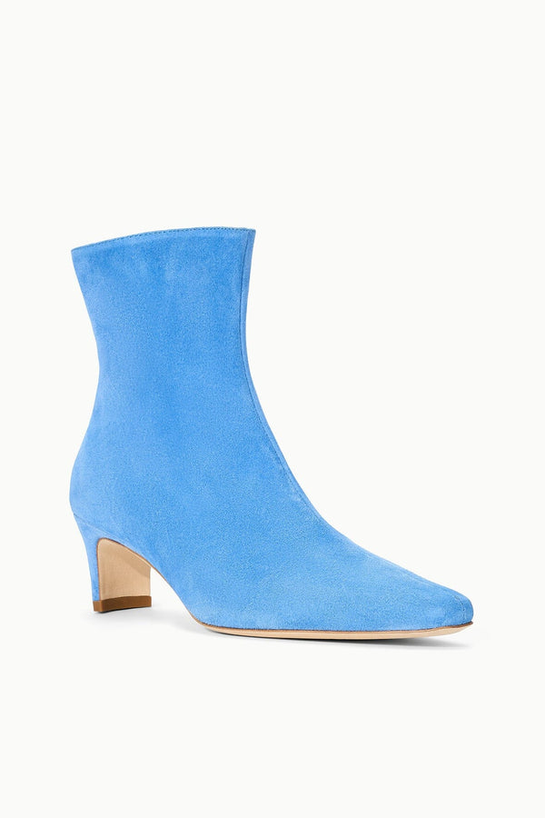 Staud WALLY ANKLE BOOT STAUD BLUE SUEDE
