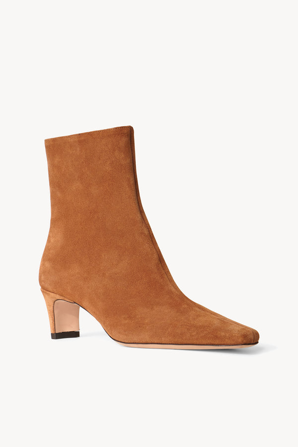 Staud WALLY ANKLE BOOT TAN SUEDE