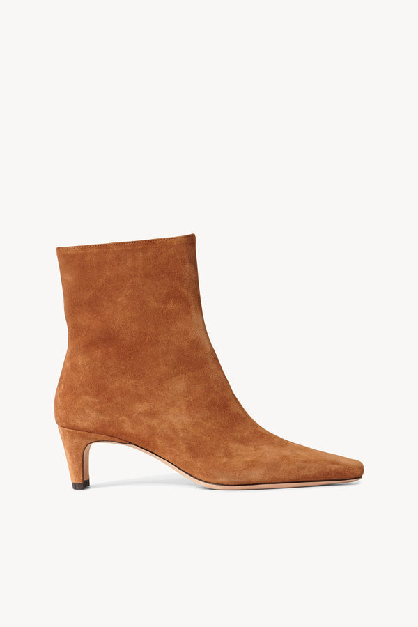 staud WALLY ANKLE BOOT TAN SUEDE