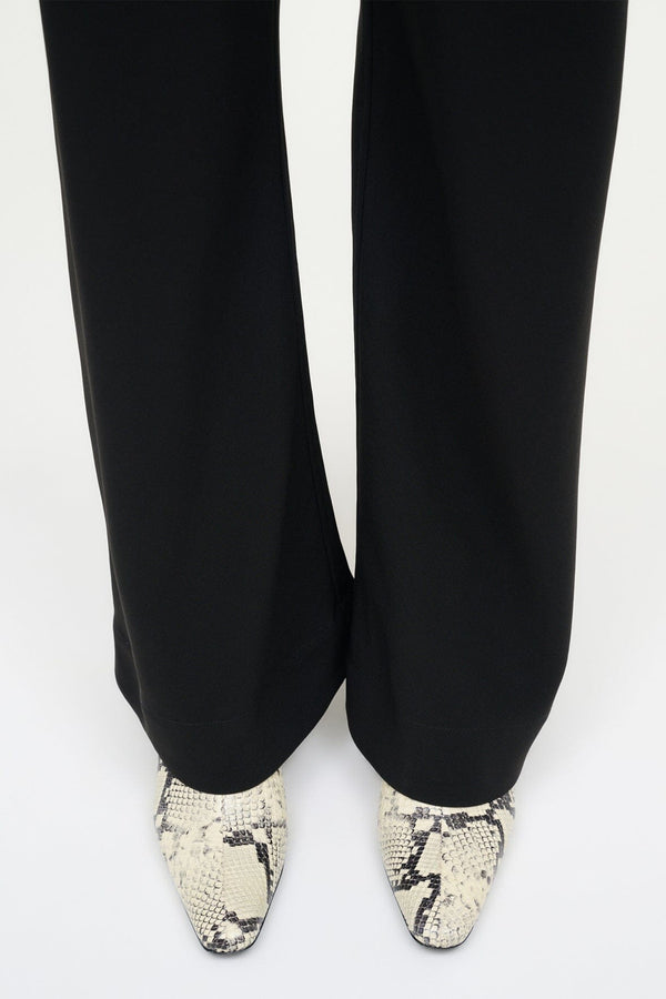 Staud WALLY ANKLE BOOT WHITE SNAKE