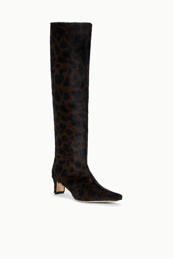 Staud WALLY BOOT LEOPARD