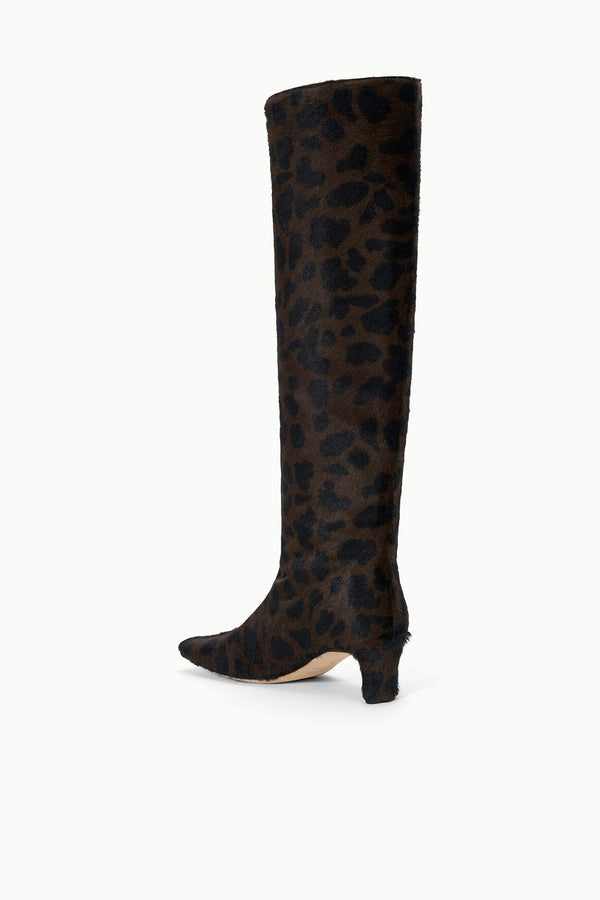 Staud WALLY BOOT LEOPARD
