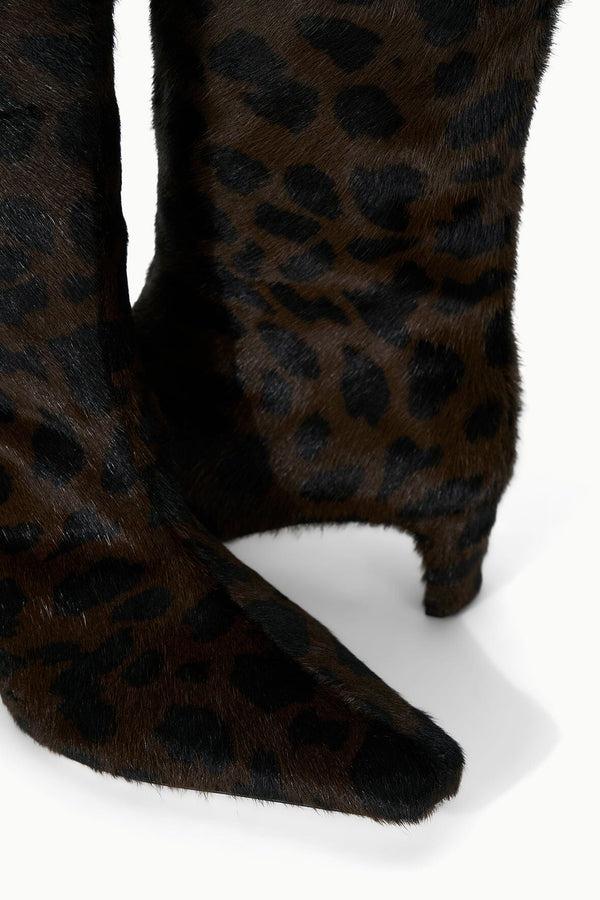 Staud WALLY BOOT LEOPARD