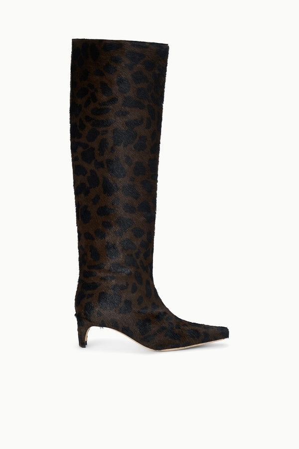 staud WALLY BOOT LEOPARD