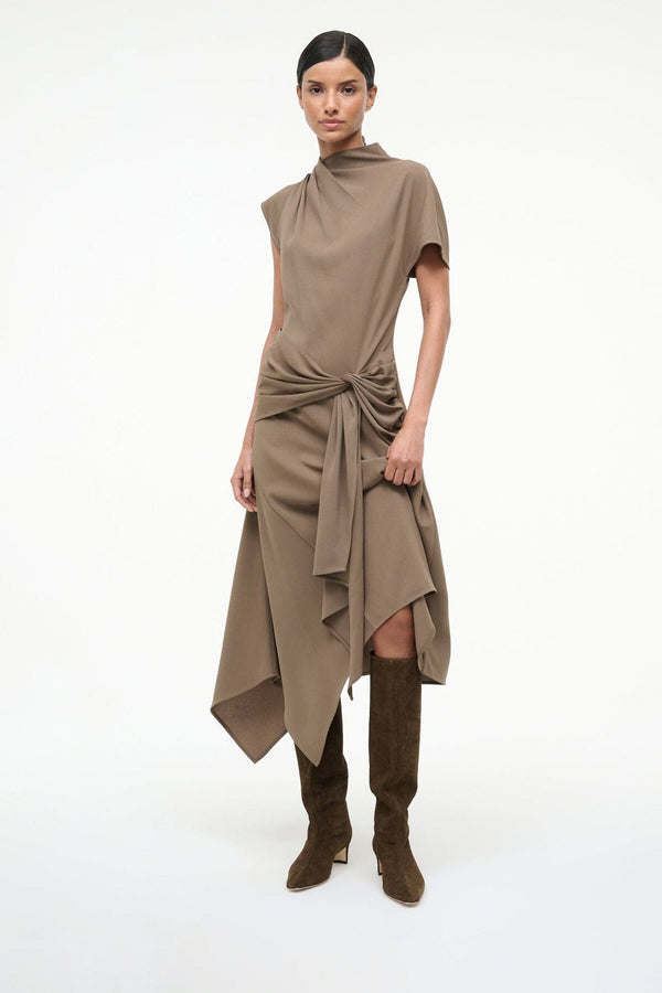 Staud WALLY BOOT TRUFFLE SUEDE