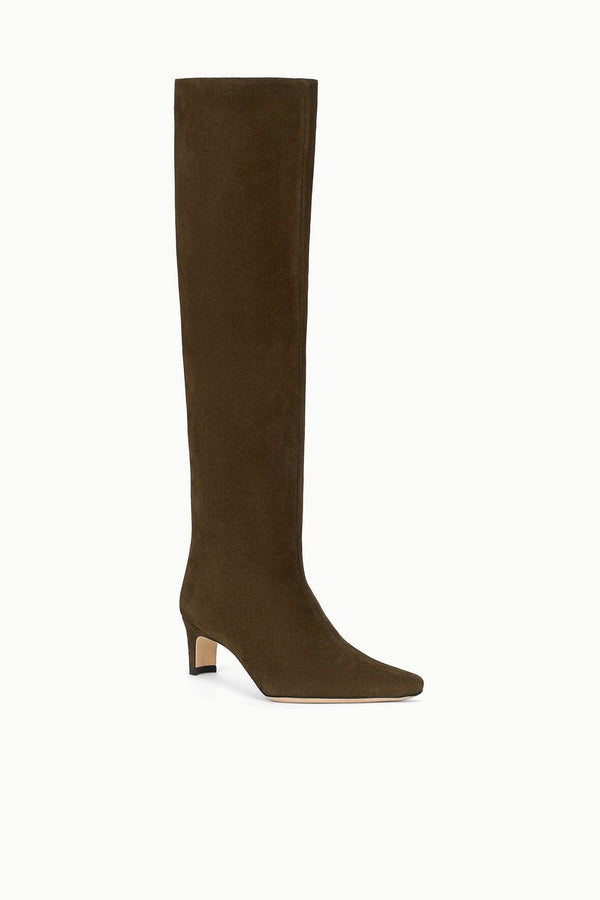 Staud WALLY BOOT TRUFFLE SUEDE