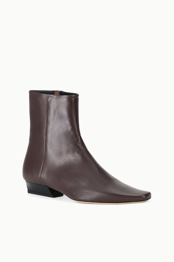 Staud WALLY FLAT ANKLE BOOT ESPRESSO