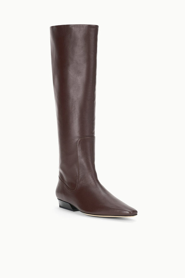 Staud WALLY FLAT BOOT ESPRESSO