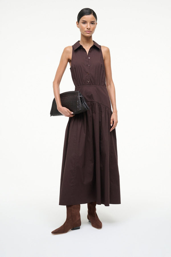 Staud WALLY FLAT BOOT MAHOGANY SUEDE