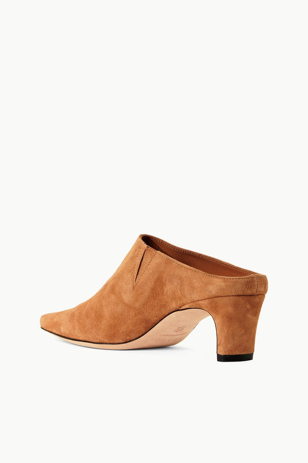 Staud WALLY MULE TAN SUEDE