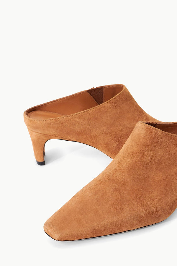 Staud WALLY MULE TAN SUEDE