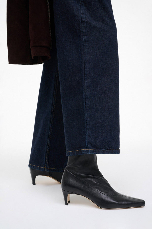 Staud WALLY SOCK ANKLE BOOT BLACK