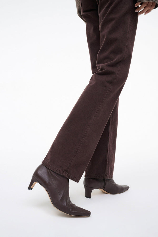 Staud WALLY SOCK ANKLE BOOT ESPRESSO