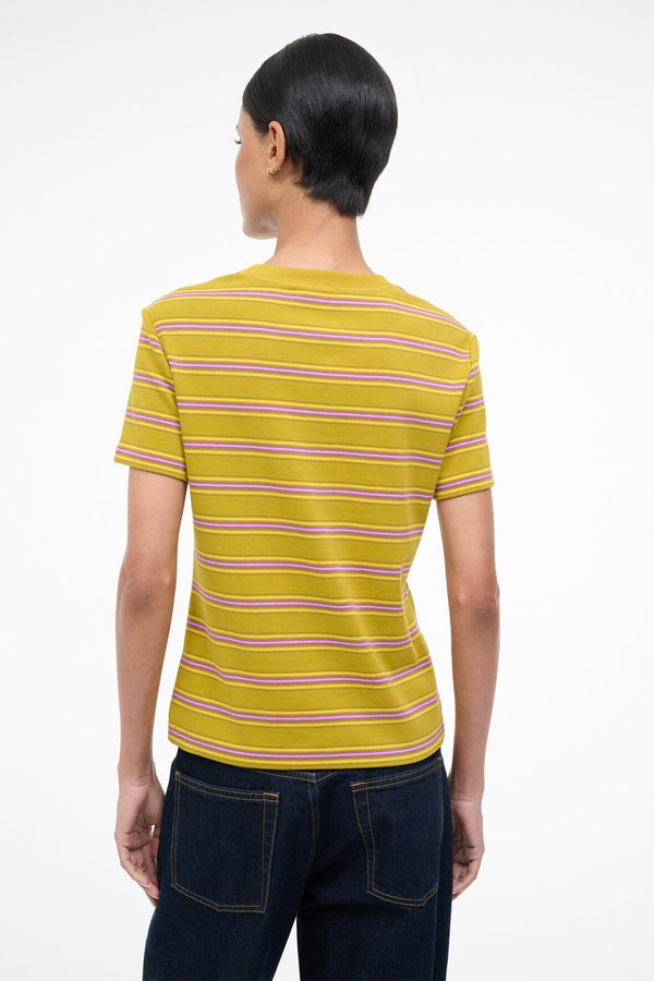 Staud WEEKEND CREW TEE BAJA STRIPE