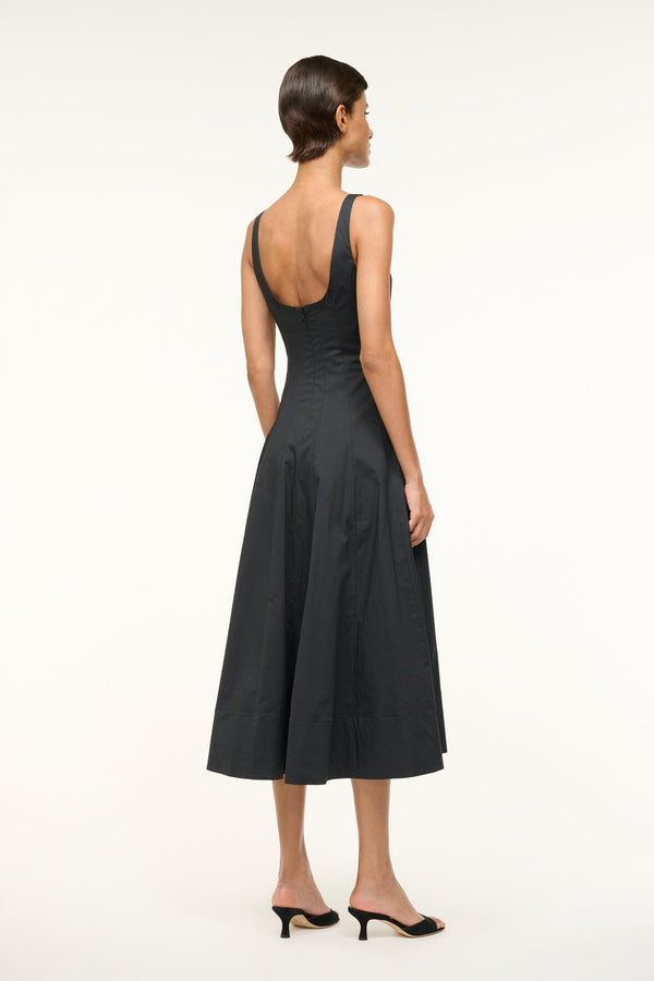 Staud WELLS DRESS BLACK
