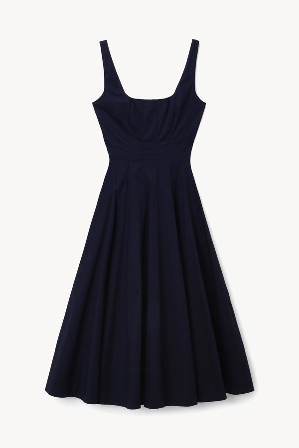 Staud WELLS DRESS NAVY
