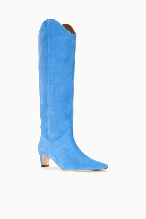 Staud WESTERN WALLY BOOT STAUD BLUE SUEDE