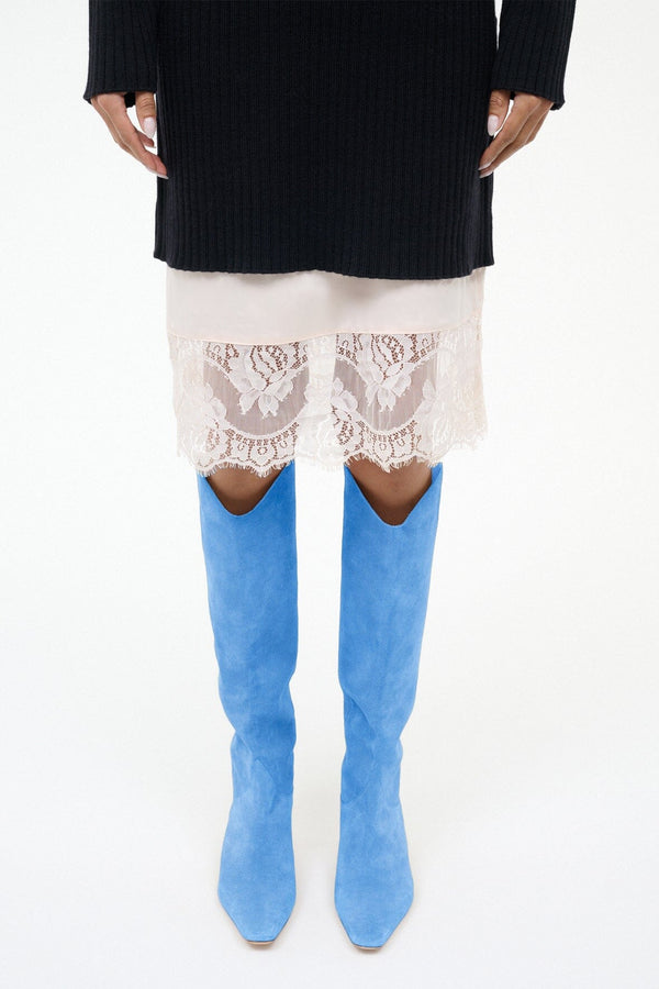 Staud WESTERN WALLY BOOT STAUD BLUE SUEDE