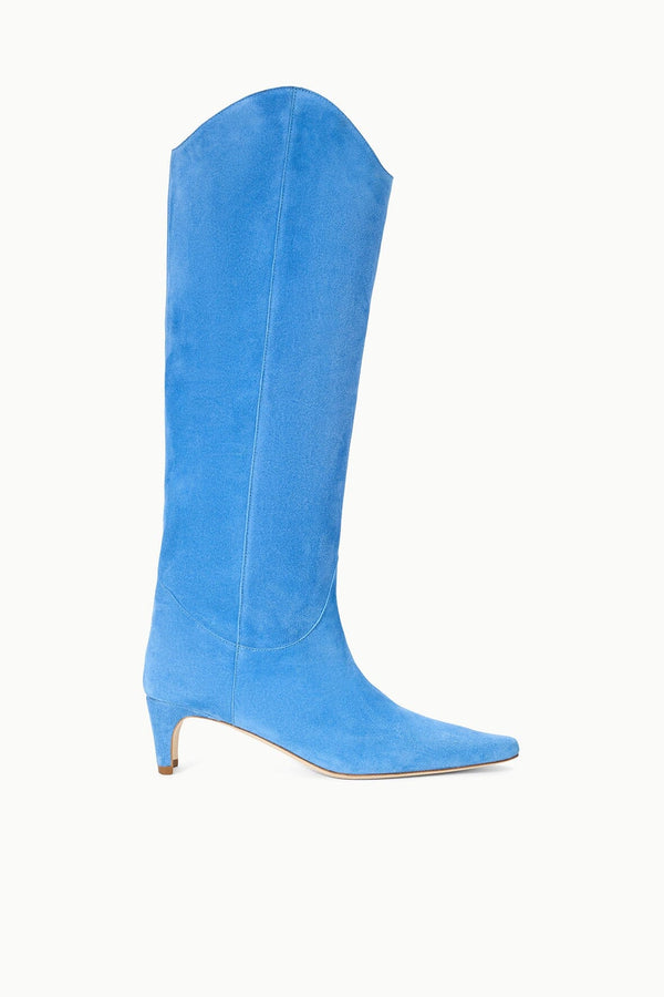 staud WESTERN WALLY BOOT STAUD BLUE SUEDE