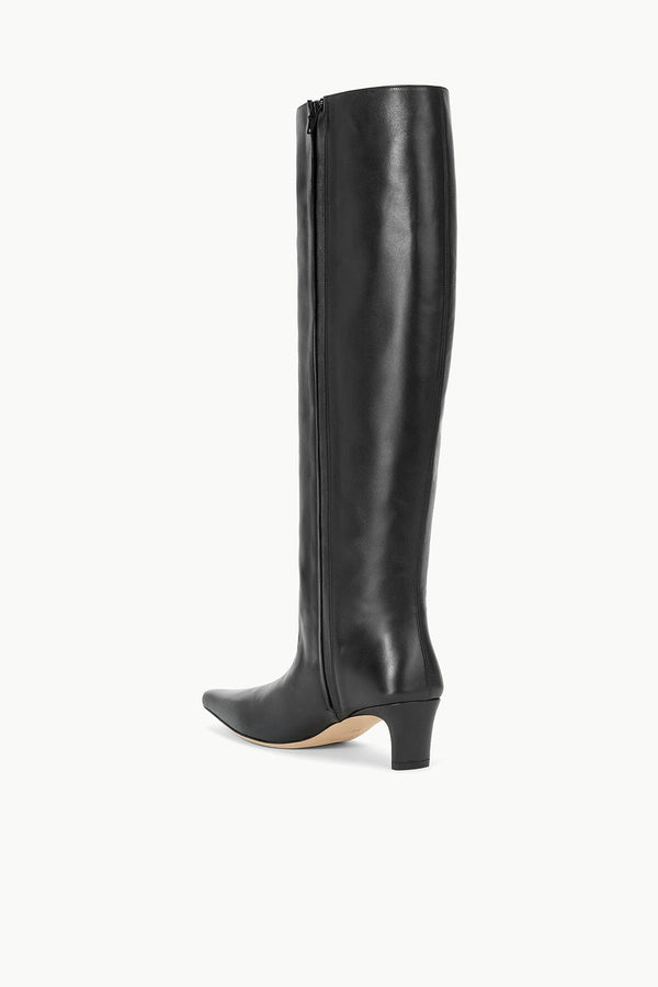 Staud WIDE SHAFT WALLY BOOT BLACK