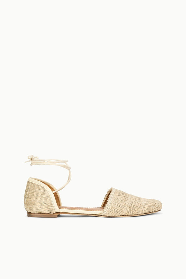 staud WILLA FLAT NATURAL