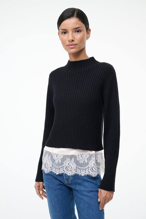 Staud WILLOW SWEATER BLACK