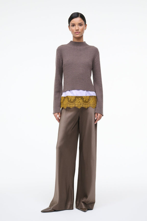 staud WILLOW SWEATER TRUFFLE