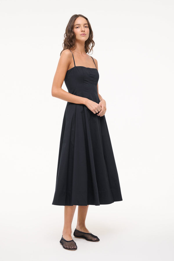 Staud WYLIE DRESS BLACK