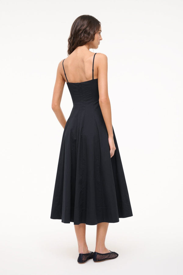 Staud WYLIE DRESS BLACK