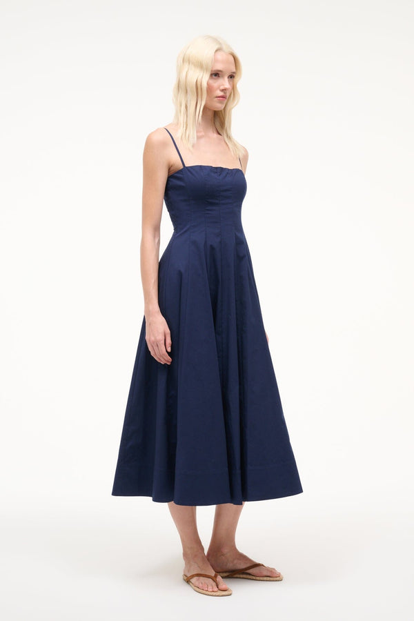 Staud WYLIE DRESS NAVY
