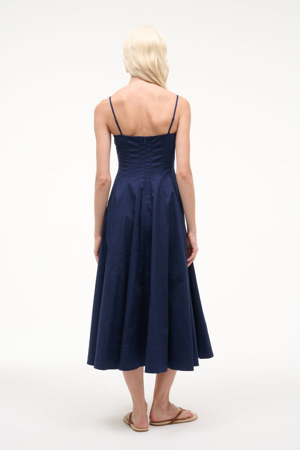 Staud WYLIE DRESS NAVY