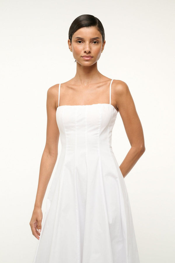 Staud WYLIE DRESS WHITE
