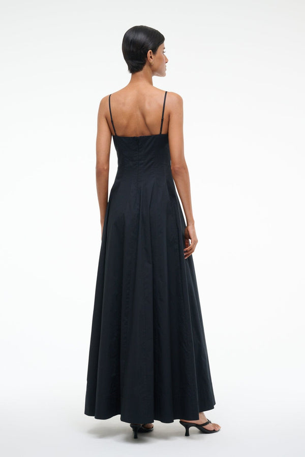Staud WYLIE MAXI DRESS BLACK