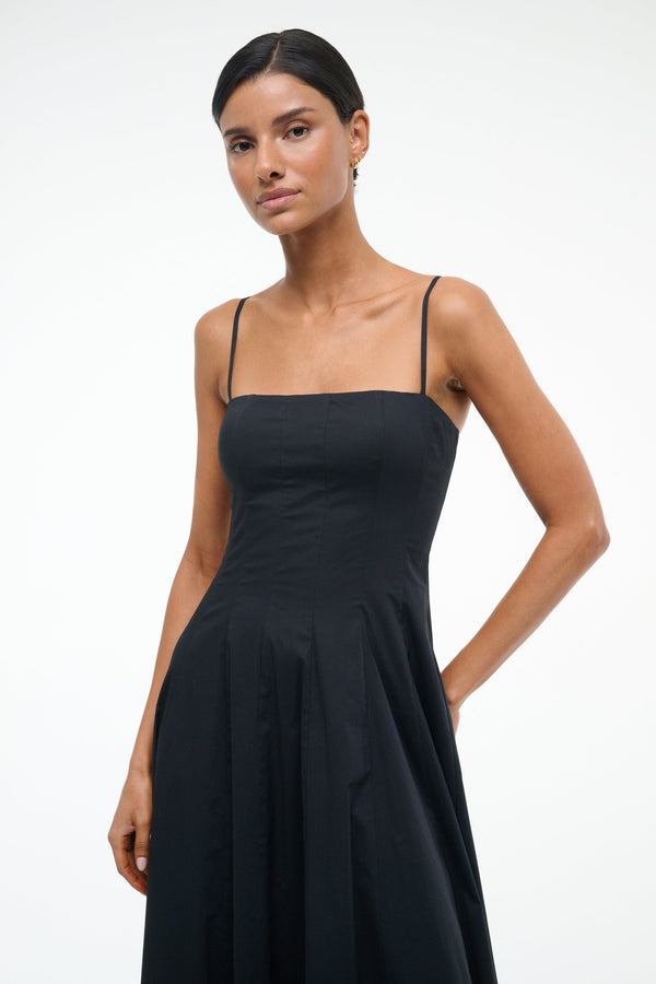 Staud WYLIE MAXI DRESS BLACK