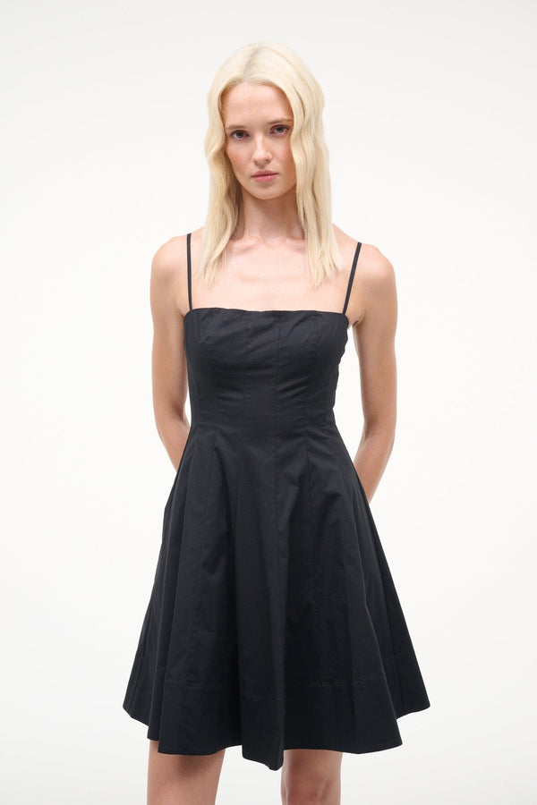 Staud WYLIE MINI DRESS BLACK
