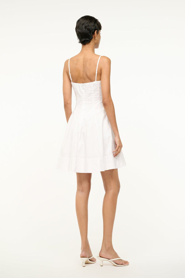 Staud WYLIE MINI DRESS WHITE