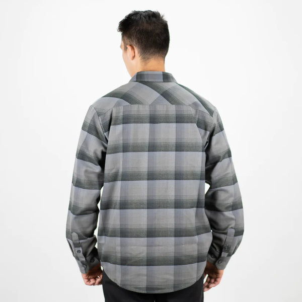 Steady Clothing Original Cascade Flannel In Burnout Grey